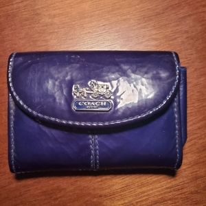 Coach Small Wallet / Business Card Holder blue